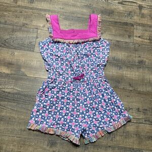 Matilda Jane Pink and Blue Geometric Romper